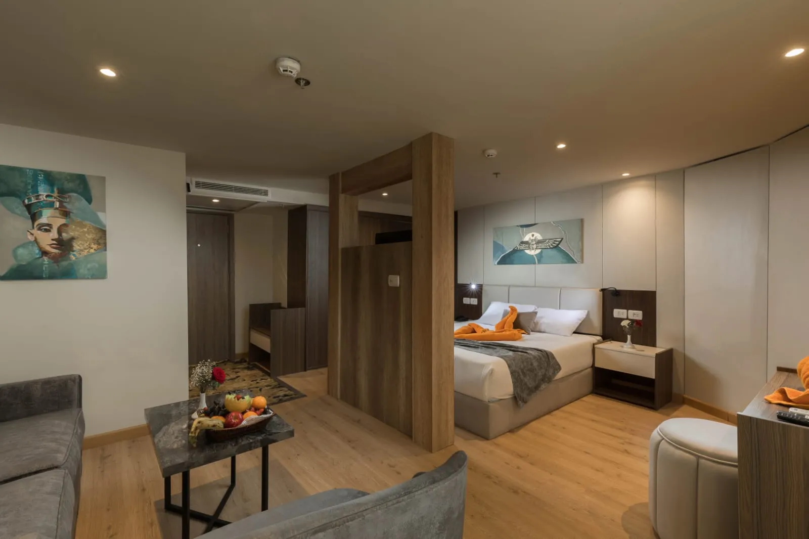 Cabin aboard the Royal Elite Nile cruise